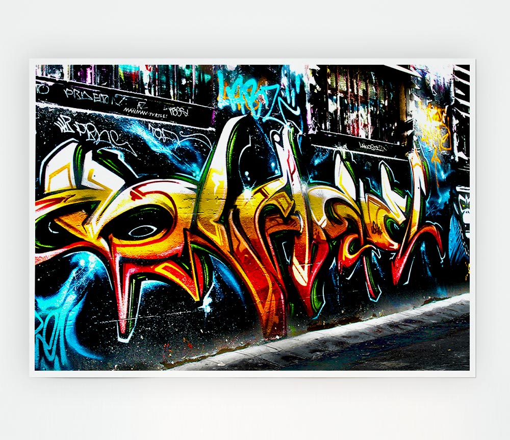 Graffiti Abstract Art Print Poster Wall Art