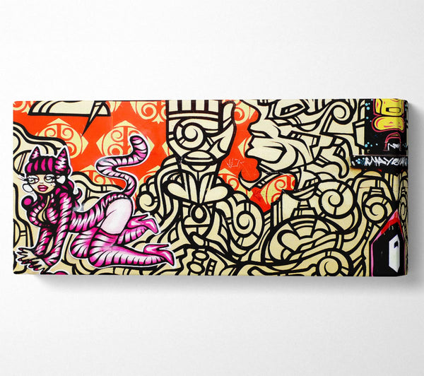 Graffiti Pink Cat