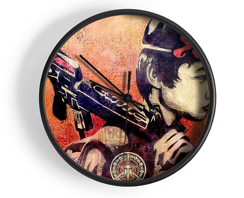 Child Soldier Clock - Wallart-Direct UK