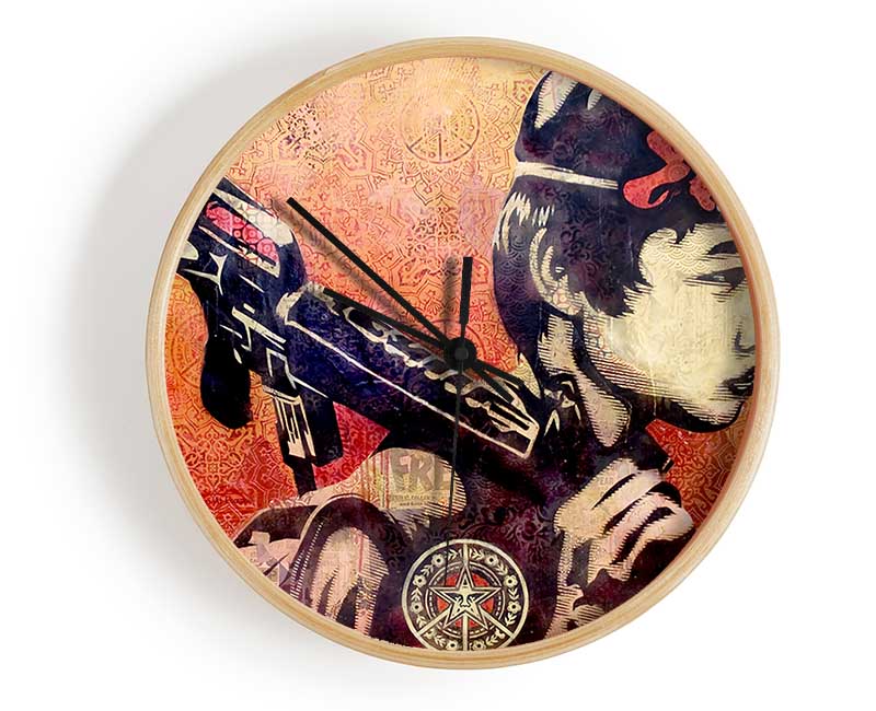 Child Soldier Clock - Wallart-Direct UK