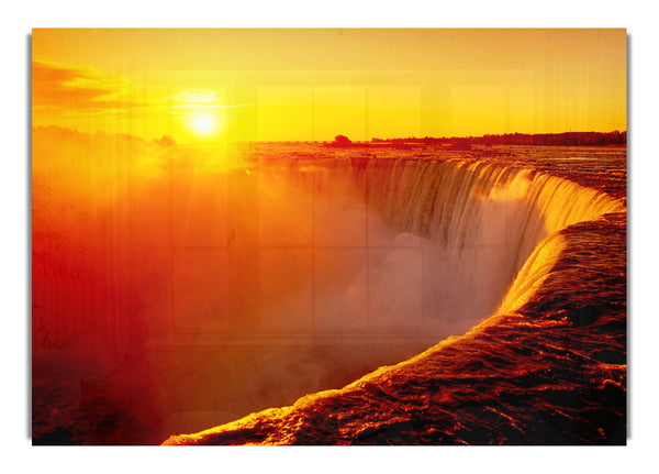 Sonnenuntergänge über den Niagarafällen