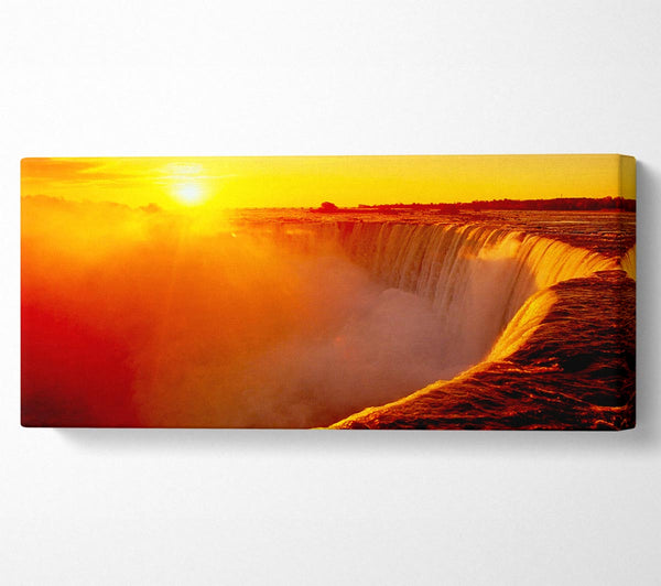 Sonnenuntergänge über den Niagarafällen