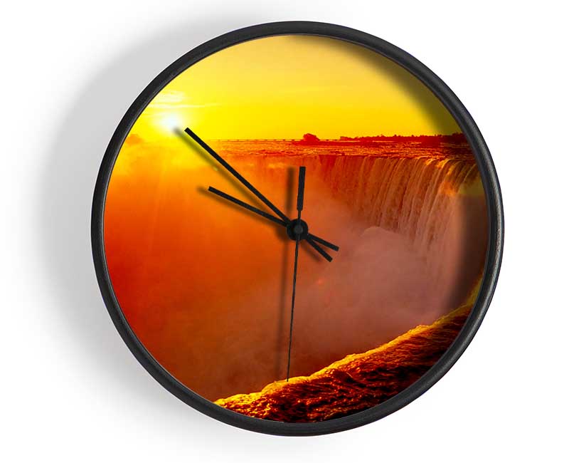 Sunsets Over Niagara Falls Clock - Wallart-Direct UK