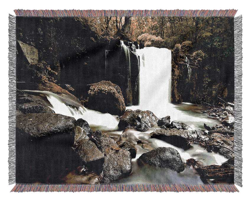 Most Beautiful Waterfalls In The World Woven Blanket