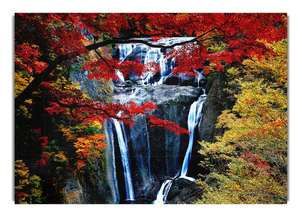 Wasserfall Herbst