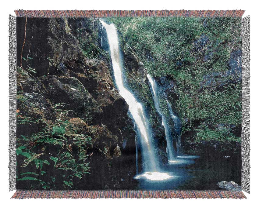 Waterfall Paradise Trio Woven Blanket