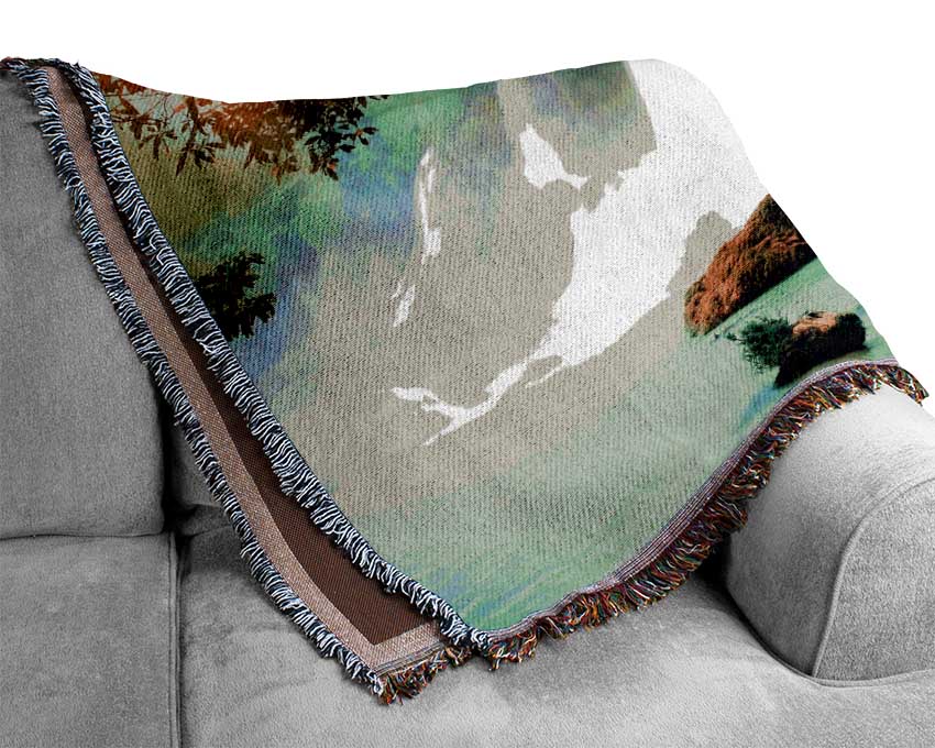 Magical Waterfall Woven Blanket