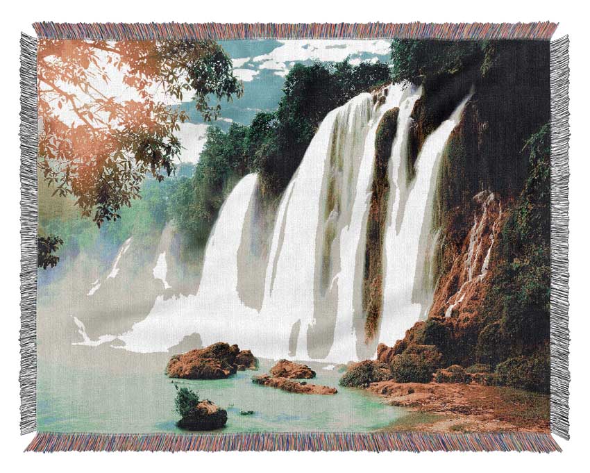 Magical Waterfall Woven Blanket
