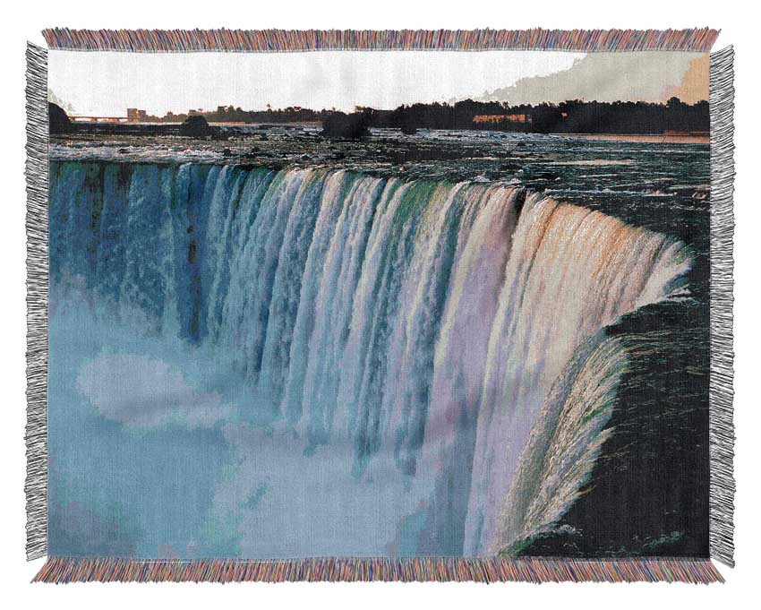 Niagara Falls Woven Blanket
