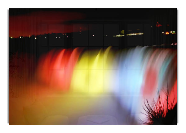 Niagara Falls Night Rainbow