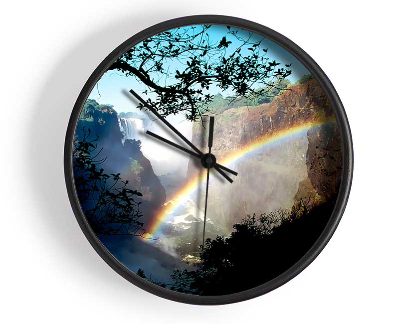 Rainbow Waterfall Clock - Wallart-Direct UK
