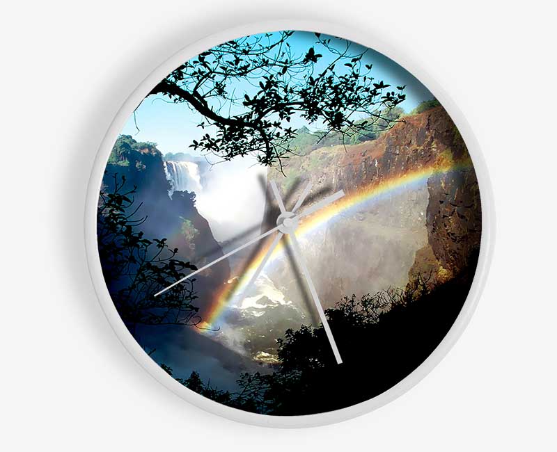 Rainbow Waterfall Clock - Wallart-Direct UK