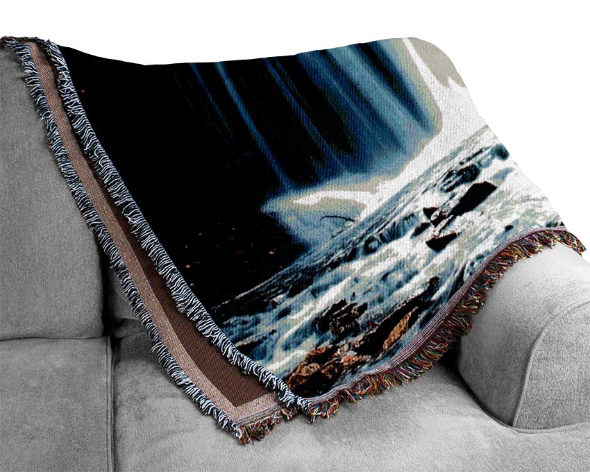 Waterfall Treetops Woven Blanket
