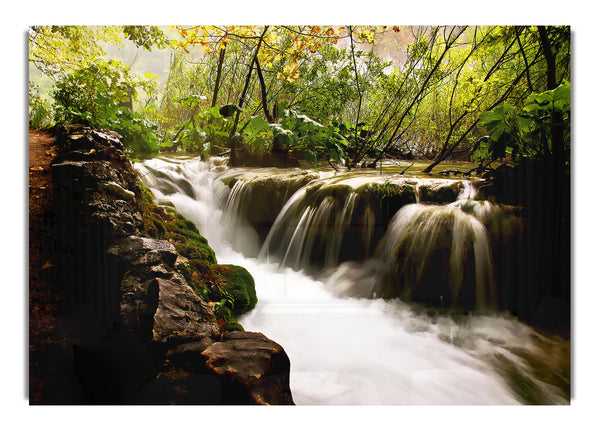 Wo der Wasserfall fließt
