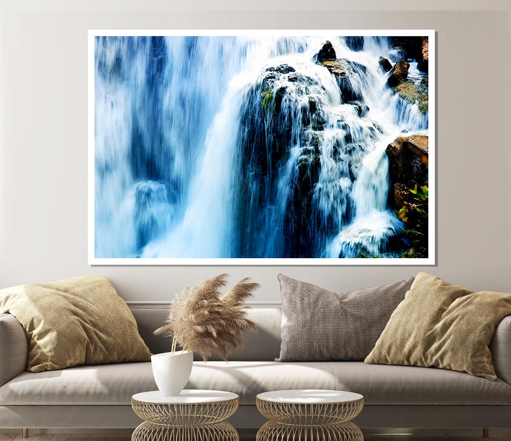 The Stunning Waterfall Print Poster Wall Art