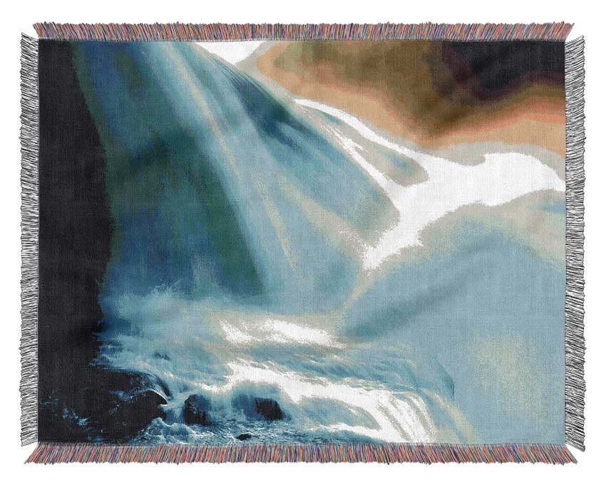 Heavens Waterfalls Woven Blanket
