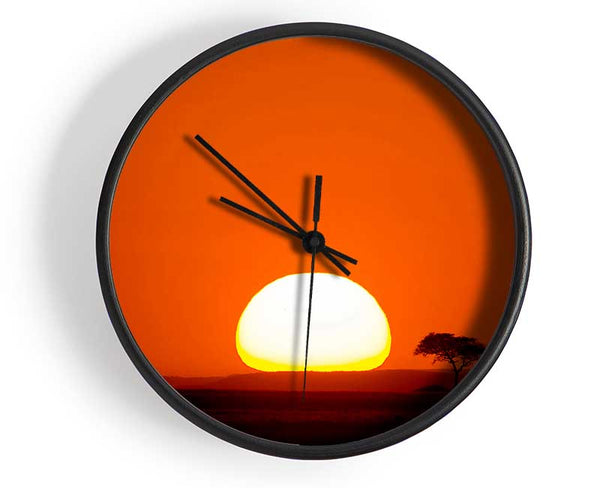 African Sunrise Clock - Wallart-Direct UK