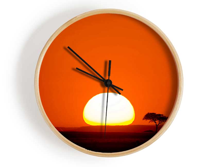 African Sunrise Clock - Wallart-Direct UK