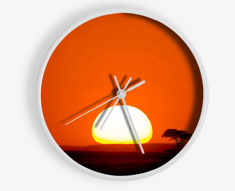 African Sunrise Clock - Wallart-Direct UK