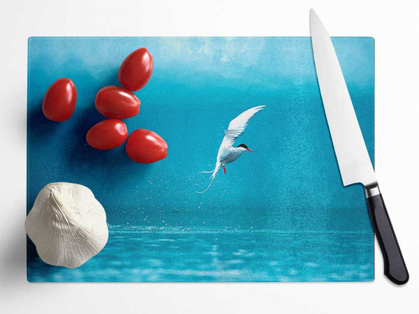 Arctic Tern Glass Chopping Board