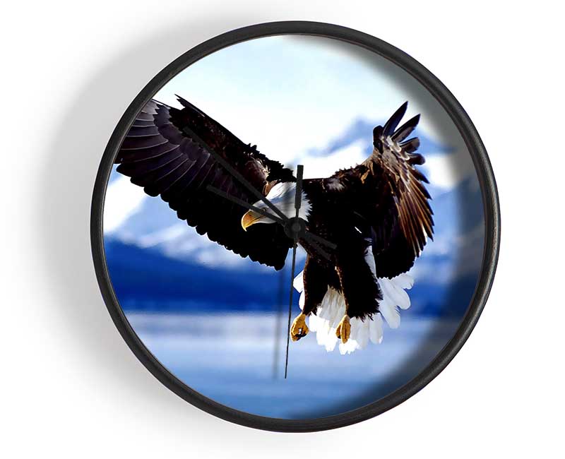 Bald Eagle In Flight Alaska Clock - Wallart-Direct UK