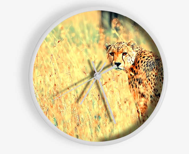 Beautiful Cheetah Clock - Wallart-Direct UK