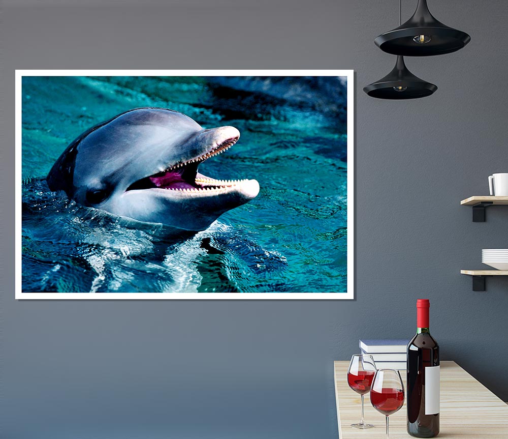 Dolphins Call Print Poster Wall Art