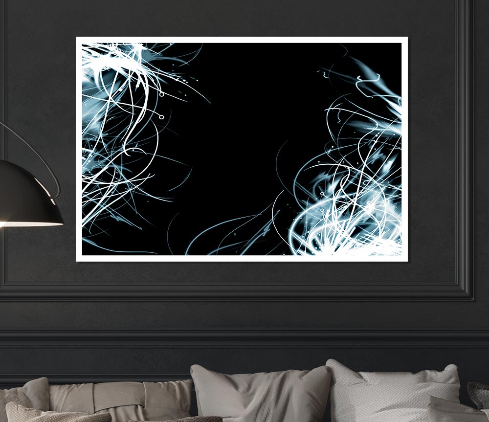 Electrical Storm Print Poster Wall Art