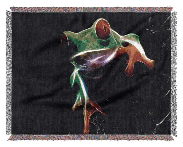 Frog Blaze Woven Blanket
