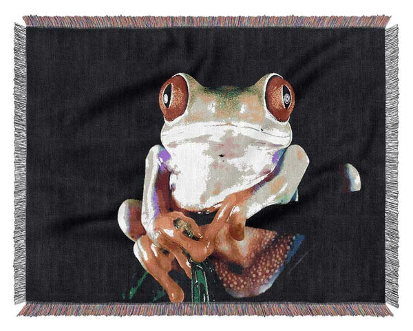 Frog Eyes Woven Blanket
