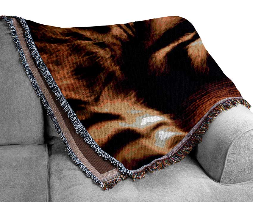 Funny Cat Woven Blanket