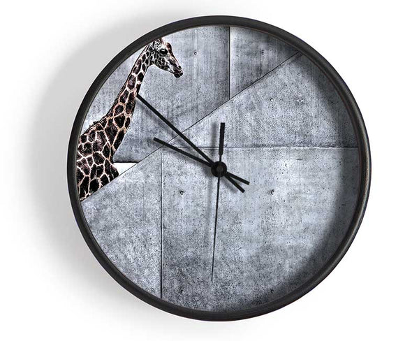 Giraffe Climbing Stairs Clock - Wallart-Direct UK