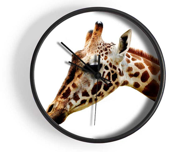 Giraffe Face Clock - Wallart-Direct UK