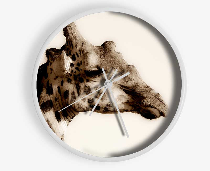 Giraffe Head Stare Clock - Wallart-Direct UK