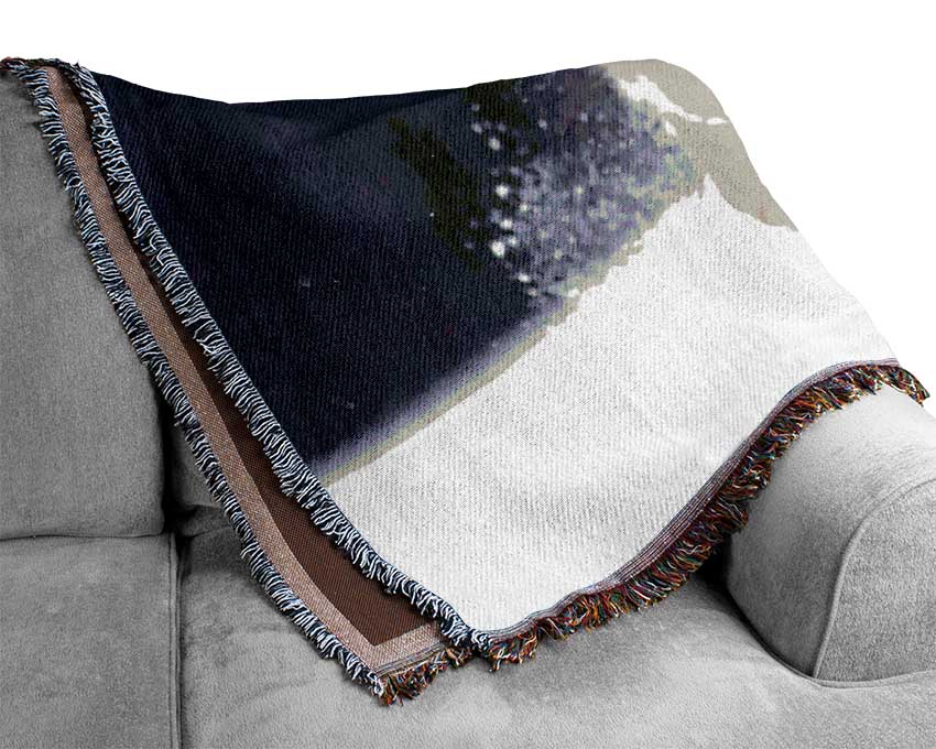 Gray Wolf Minnesota Woven Blanket