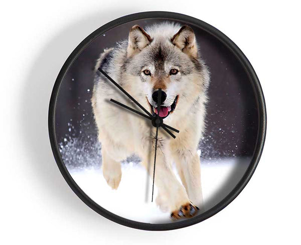 Gray Wolf Minnesota Clock - Wallart-Direct UK