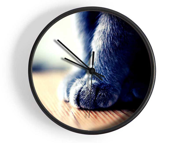 Grey Paws Clock - Wallart-Direct UK