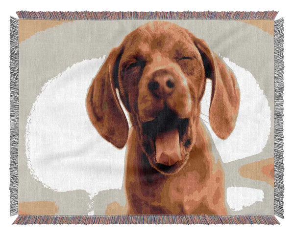 Funny Dog Woven Blanket