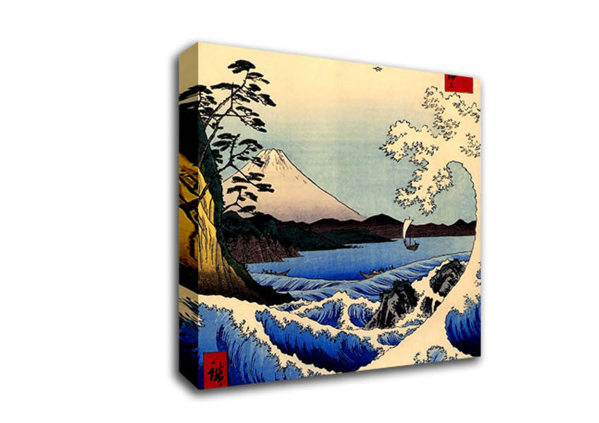 Picture of Hiroshige 36 Views Of Mount Fujiyama Square Canvas Wall Art
