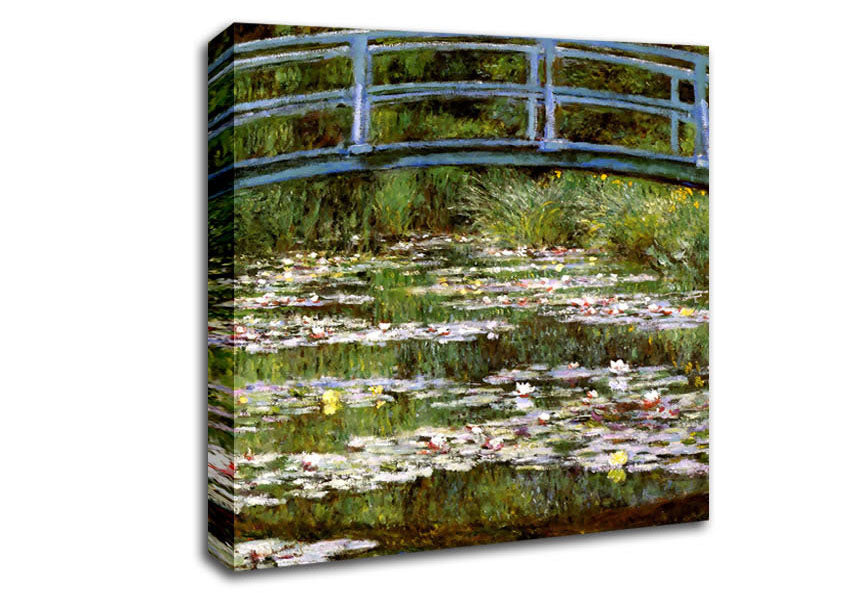 Picture of Monet Le Pont Japonais Square Canvas Wall Art