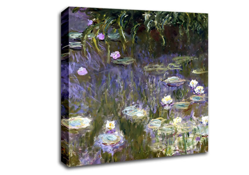 Picture of Monet Water Lilies Square Canvas Wall Art