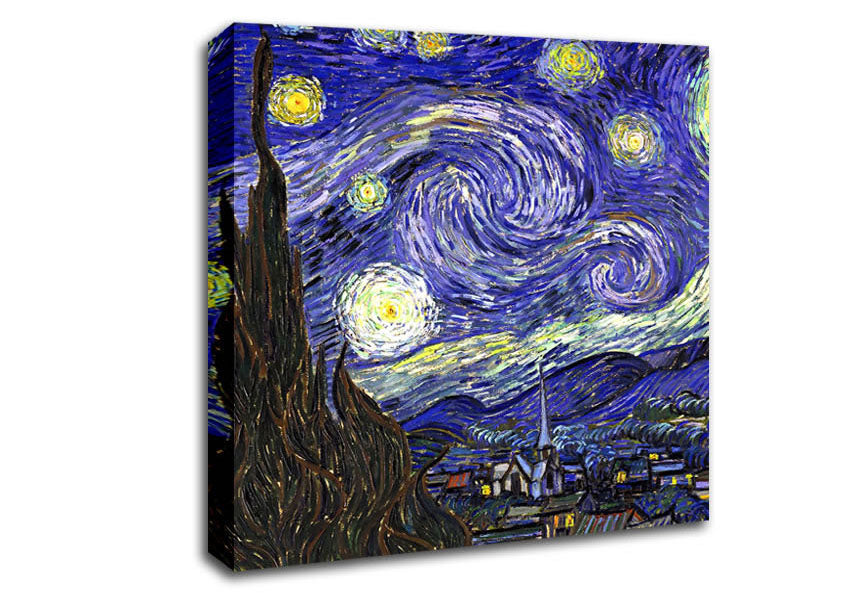 Picture of Starry Night Square Canvas Wall Art