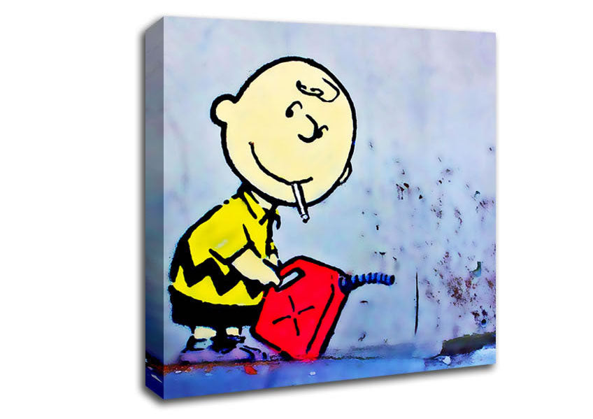 Picture of Bad Boy Charlie Square Canvas Wall Art