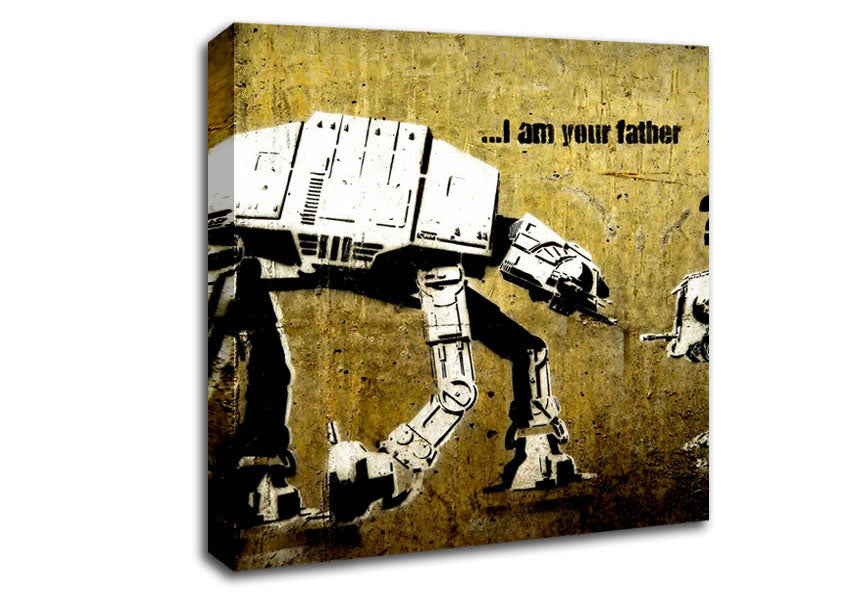 Picture of I Am Your Father Square Canvas Wall Art