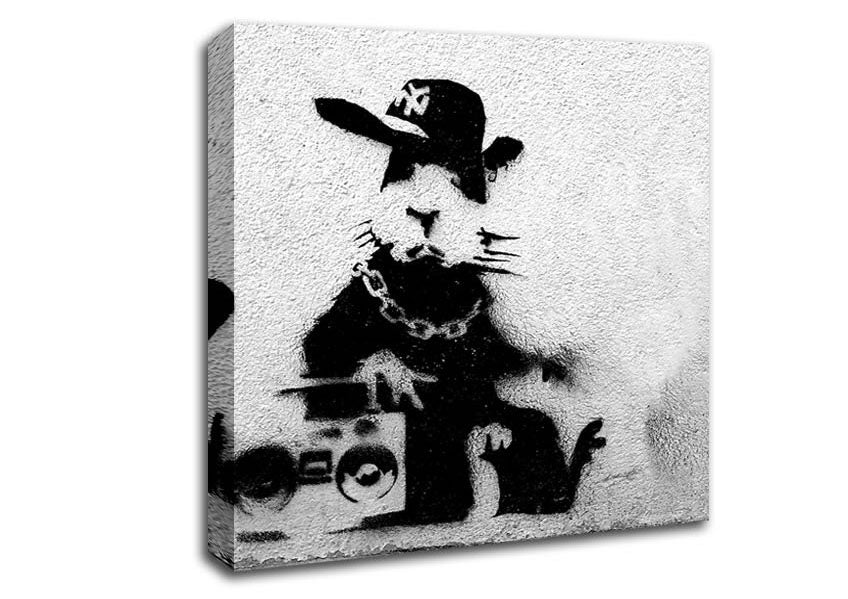 Picture of Rap Rat Square Canvas Wall Art