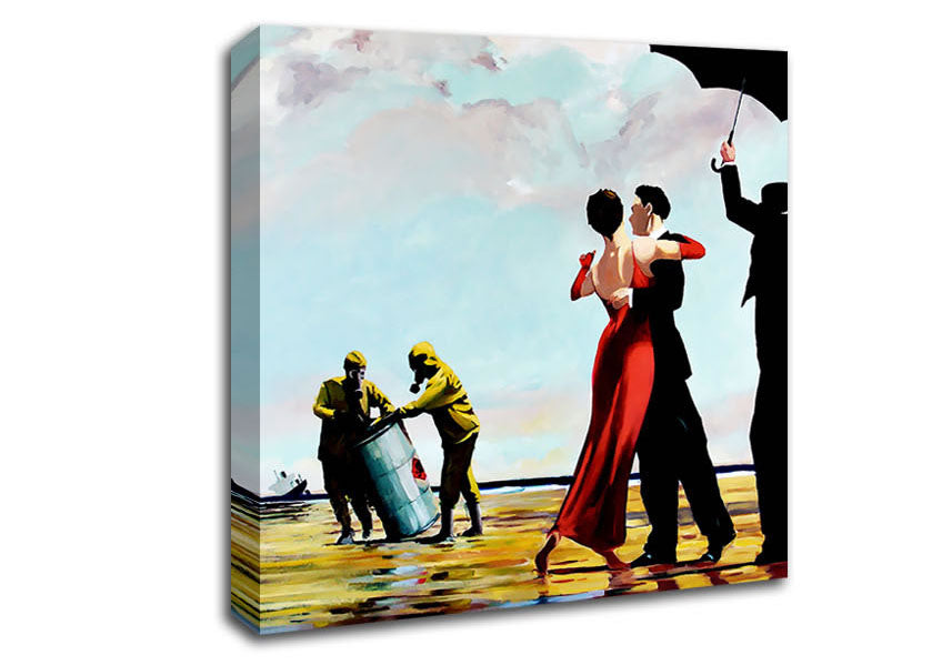 Picture of Toxic Waste Dance Square Canvas Wall Art
