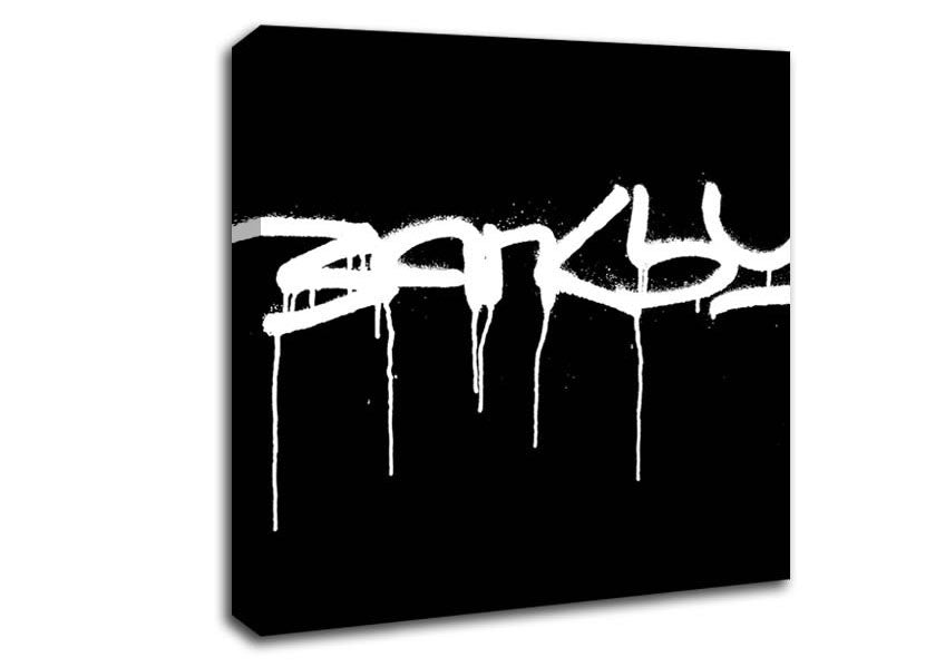 Picture of Banksy Black Square Canvas Wall Art