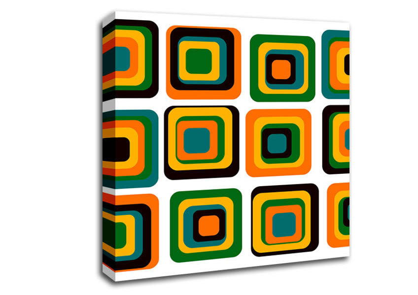 Picture of Blocks Of Colour Square Canvas Wall Art