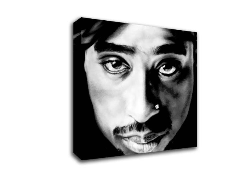 Picture of Tupac Face Square Canvas Wall Art