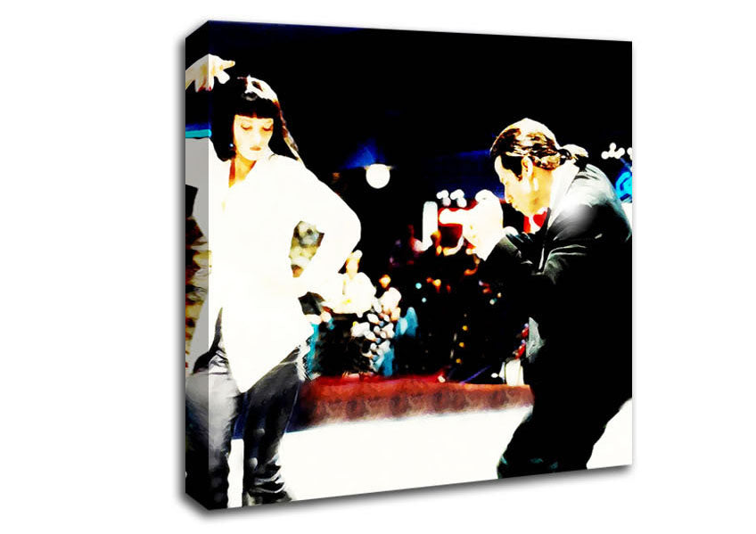 Picture of Pulp Fiction Dance Off Mia Square Canvas Wall Art